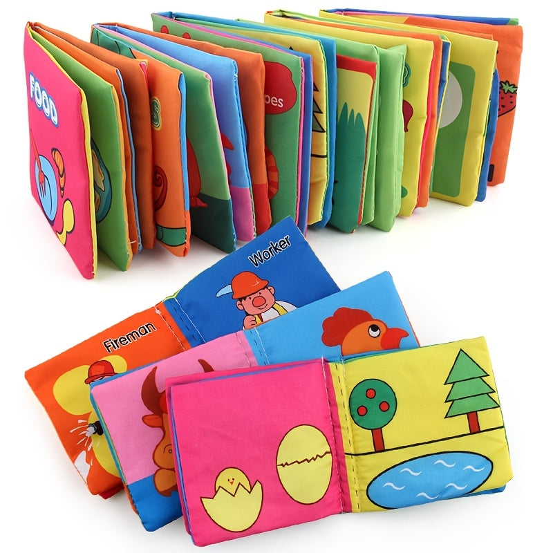 3D Baby Cloth Book Animal Number Cognition Toy