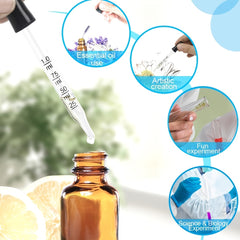 1ml Essential Oil Glass Dropper for Medical Use