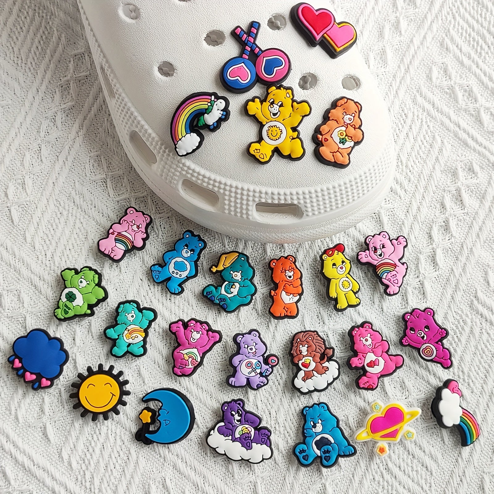 25Pcs Bear Charms for Shoe Decoration