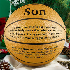 Love-Filled Basketball for Your Son - Perfect Gift!
