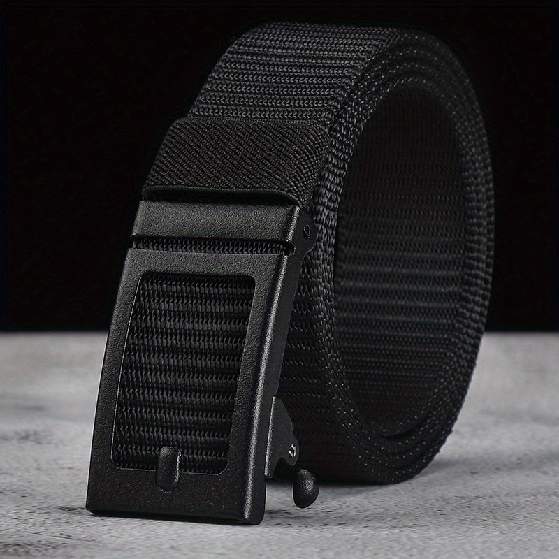 Men's Polyester Automatic Buckle Belt Casual Outdoor Golf Web Belts