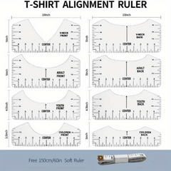 Tshirt Ruler Guide For Vinyl Alignment HTV Sublimation Heat Press Tool