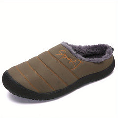 Men's Cozy House Slippers Anti-Skid Winter Shoes