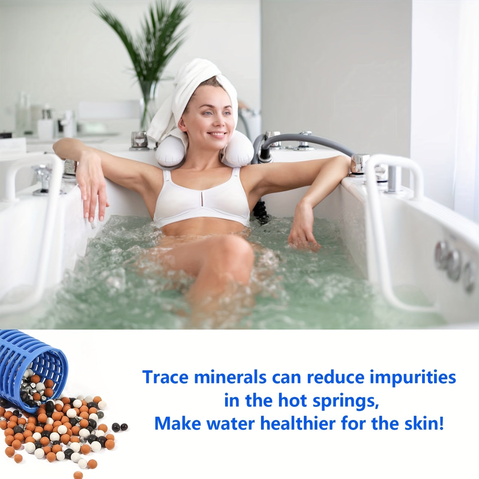Mineral Sanitizer for Hot Tub, Spa Filters - Lasts 4 Months Treatment