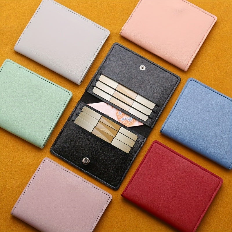 Ultra thin Card Holder Money Clip Leather Coin Purse