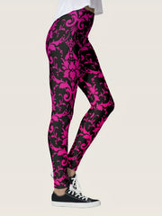 Geometric Pattern Yoga Leggings Sports Gym Tight Pants