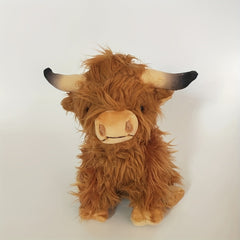 Highland Cow Plush Toy Soft Stuffed Animal Cow Plushie Baby Toys