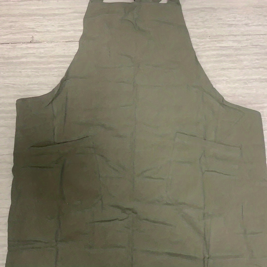 Vintage Haircut Denim Apron with Pocket