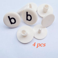 4pcs Beach Bag Handle Replacement Buttons Lightweight Plastic