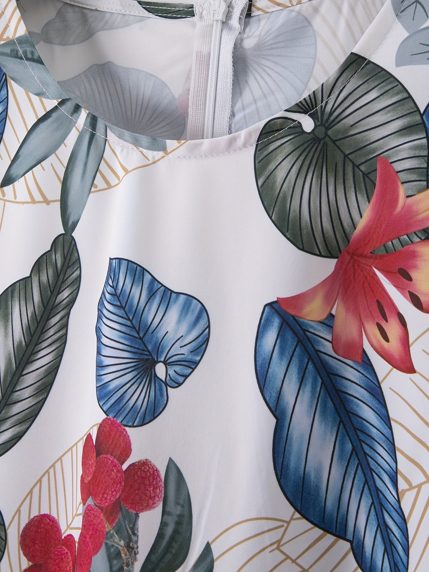 Floral Print Maxi Dress Short Sleeve Plus Size