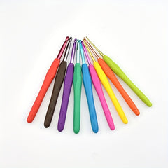 9pcs Colorful Crochet Hook Set for Handwork Hobby Craft