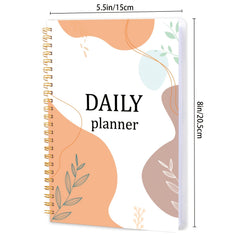 Undated Hourly Planner Spiral Agenda