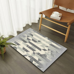 Nordic Minimalist Striped Floor Mat for Living Room and Bedroom