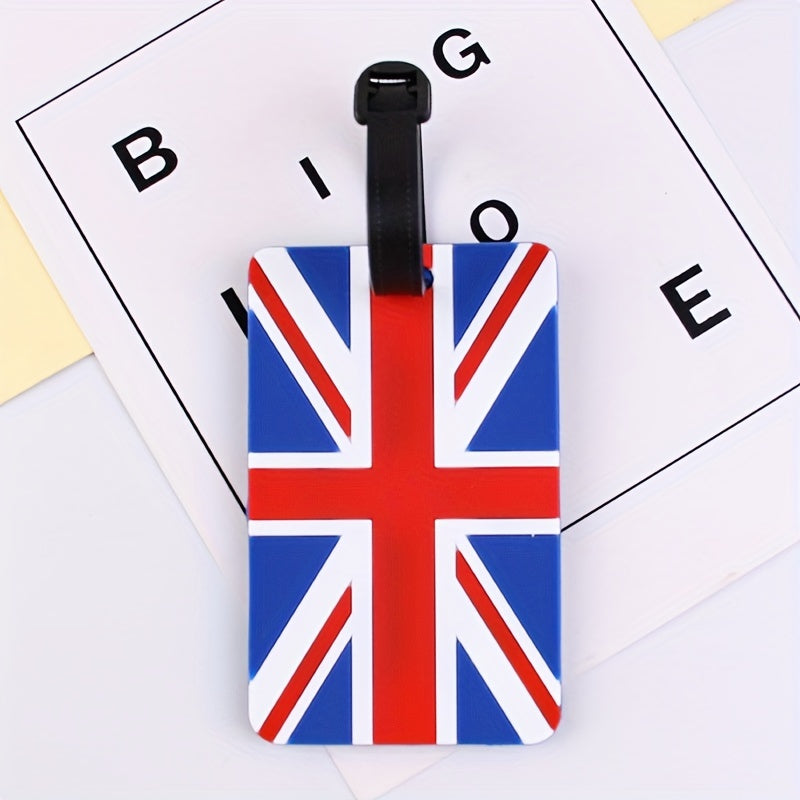 Canada Flag Pattern Boarding Card Rubber Card Sleeve Lightweight Luggage Tag