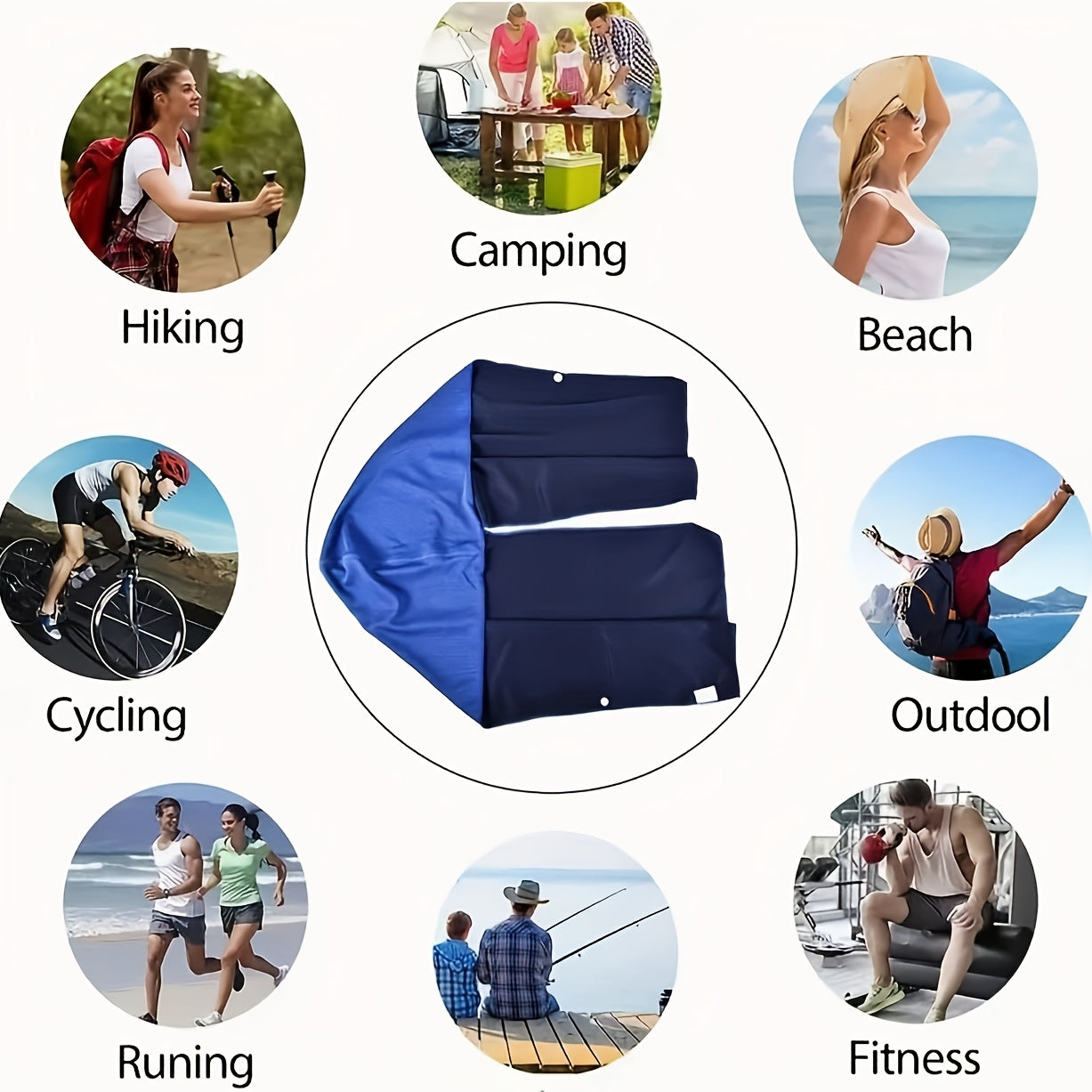 UV Protection Cooling Hoodie Towel for Men and Women Fast Drying