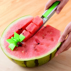 Outdoor Watermelon Cutting Machine Stainless Steel Fruit Slicer