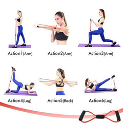 TPE Elastic Stretching Rope for Fitness, Body Shaping