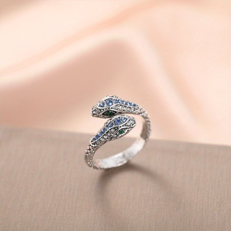 Adjustable Snake Ring Hip Hop Reptile Party Jewelry For Boys