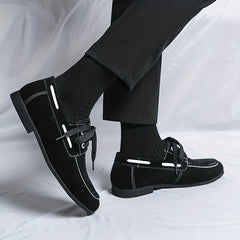 Men's Lace up Boat Shoes Casual Deck Shoes Walking Shoes