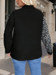 Dalmatian Print Button Up Shirt Top