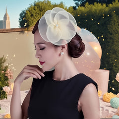 Pearl Elastic Mesh Hairband for Bridal Hairstyles