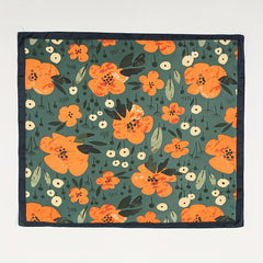 Vintage Flower Print Bandana Shawl Square Scarf Neckerchief