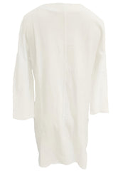 Notched Neck Long Sleeve Dress