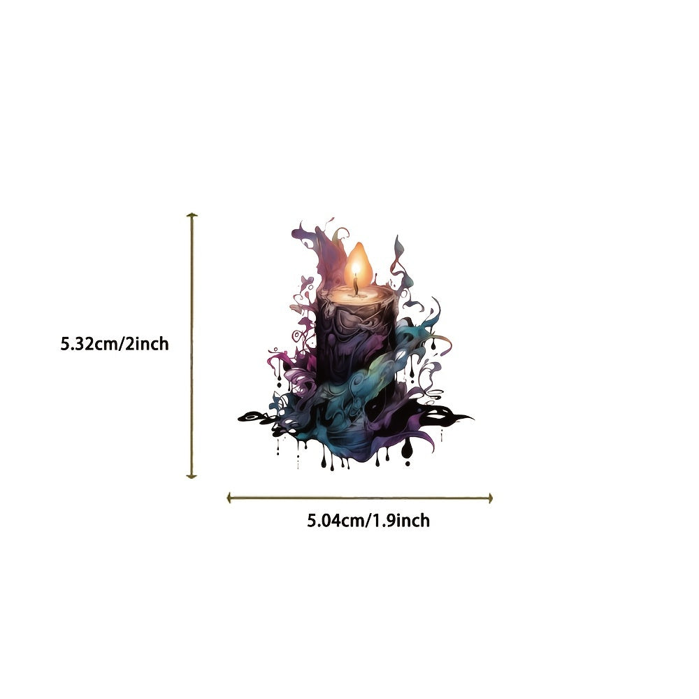 50 Pcs Halloween Witchy Stickers Gothic Waterproof Vinyl Pack