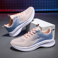 Women's Mesh Tennis Sports Shoes Lightweight Breathable Non-Slip Walking Shoes