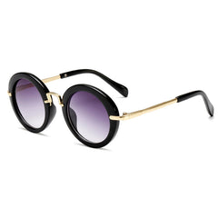 Girls Round Frame Sunglasses UV Protection for Outdoor Activities