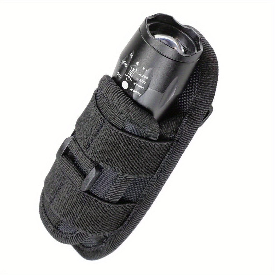 Rotatable Flashlight Pouch Holster with Belt Clip