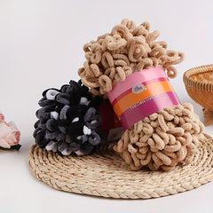 Finger Loops Yarn Soft DIY Knitting Crocheting Blanket Supplies
