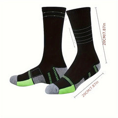 5 Pairs Men's Non Slip Shock Absorption Sport Socks