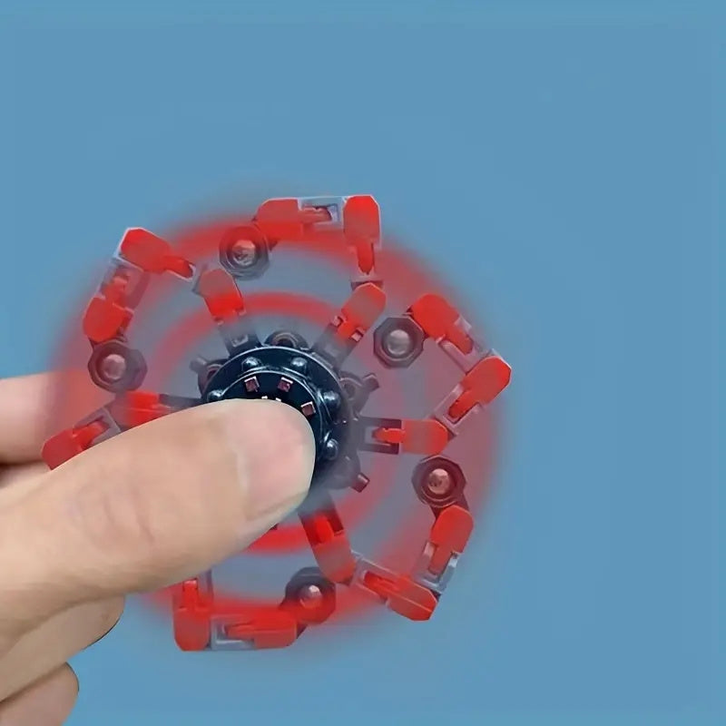 Fingertip Mechanical Gyroscope Deformation Chain DIY Toy