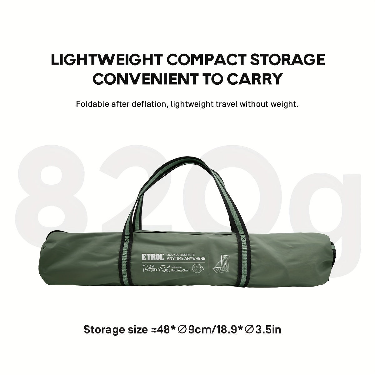 Inflatable Folding Chair Outdoor Portable Camping Recliner Chair