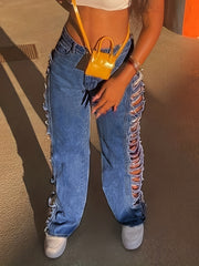 Sexy Ripped Distressed Denim Jeans for Women