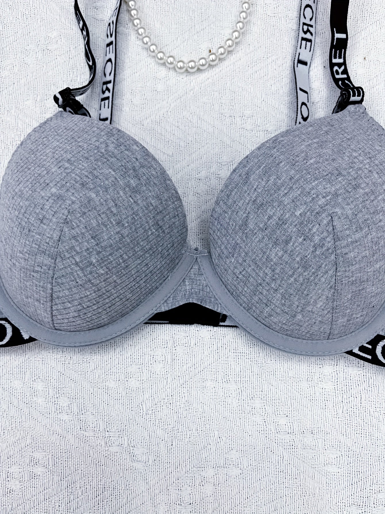 Letter Straps Push Up Bra Comfy & Adjustable