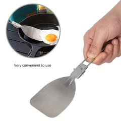 1pc Folding Cookware Stainless Steel Outdoor Camping Gear Cooking Acc...