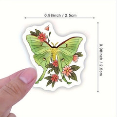 Mothman Stickers Roll 500pcs Vinyl Ghost Moth Insect Stickers