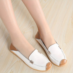Women's Soft Sole Slip On Casual Flat Shoes Outdoor Work Nurse Shoes