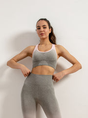 Ombre Sports Bra High Stretch Running Fitness Tank Top Women's Activewear
