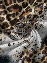 Girls Perfectly Imperfect Leopard Print Graphic T-shirt Short Sleeve Pullover