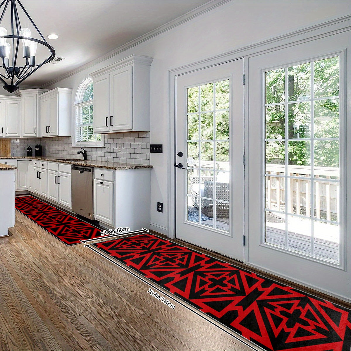 2'X10' Extra Long Runner Rug Halloween Gothic Kitchen Mat Non Slip