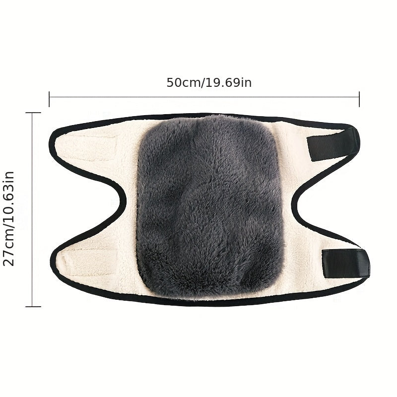 Winter Knee Pad Heating Lamb Velvet Warm Thickened Cold Legs Outdoor