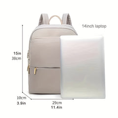 Waterproof 14-Inch Laptop Backpack Oxford Cloth Travel Schoolbag