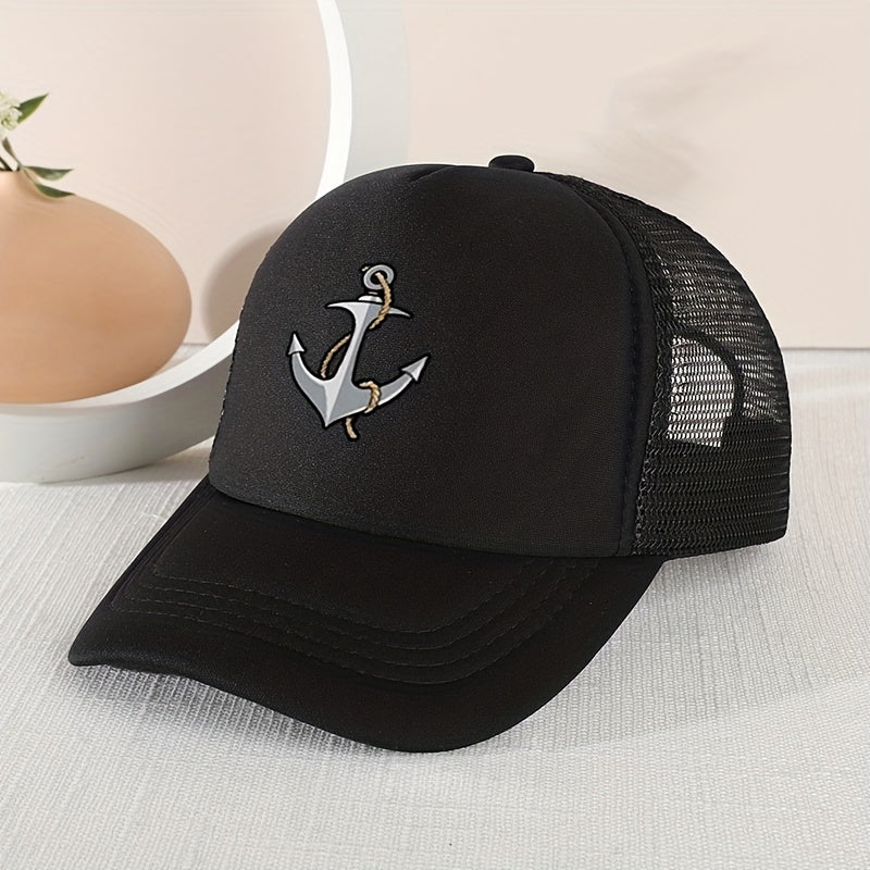 Casual Boat Anchor Mesh Cap Sun Protection Comfortable Breathable Cap