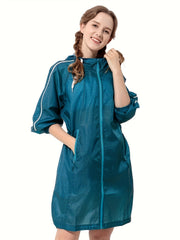 Women's Sun Protection Hooded Jacket Lightweight Outwear Coat