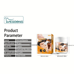 Dog Dental Care Tartar Reducing Finger Wipes