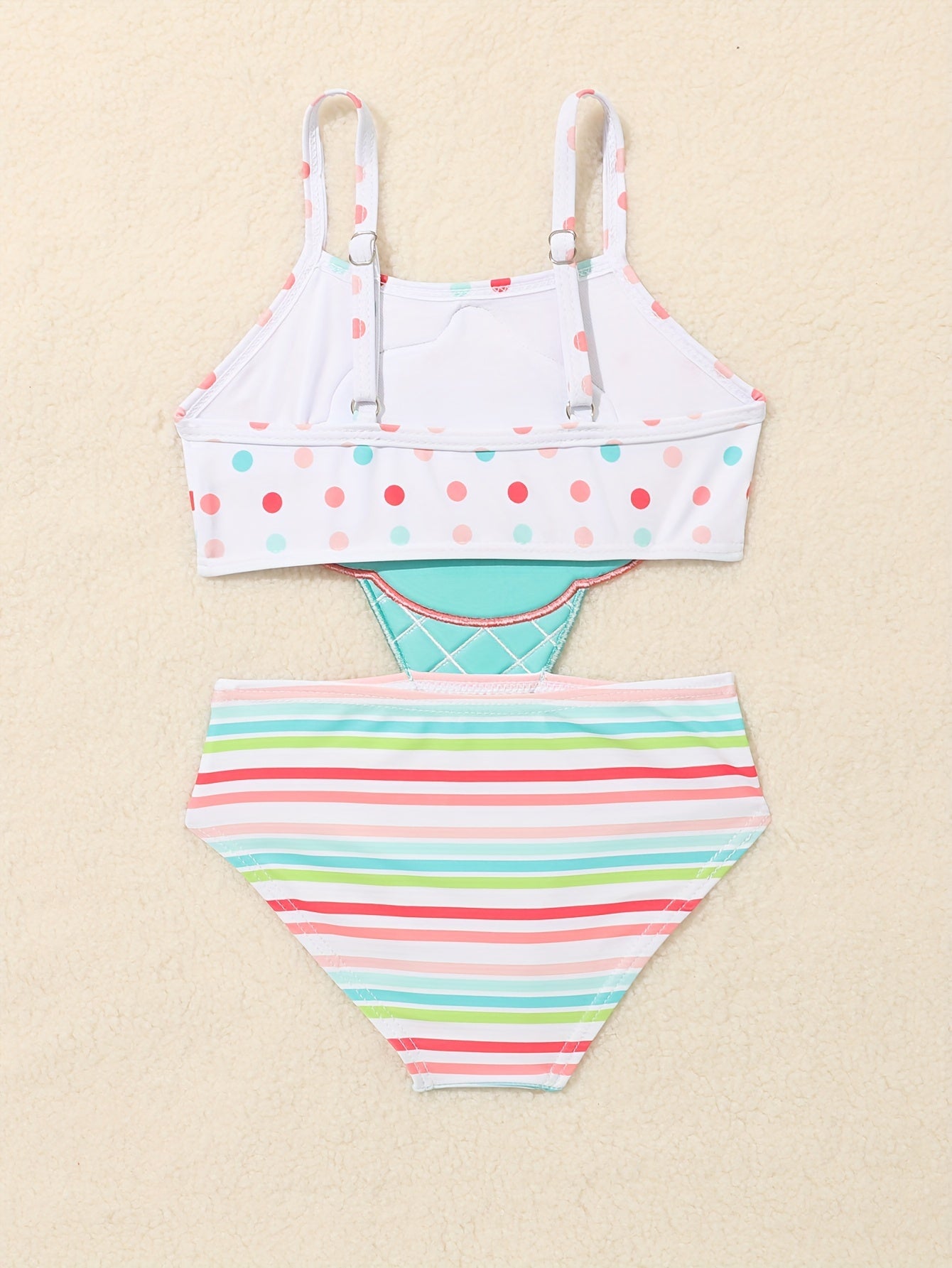 2pcs Toddler Girls Bikini Tankini Swimsuit Set for Beach Fun