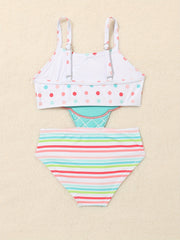 2pcs Toddler Girls Bikini Tankini Swimsuit Set for Beach Fun